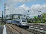 TGV Duplex to Marseille is leaving Mulhouse. 
22.05.2012
