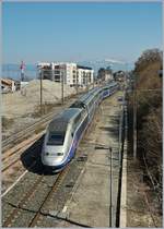 The TGV 287 to Paris is leaving Evian. 

23.03.2019