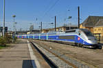 On 28 March 2017 TGV 4719 quits Metz-Ville.