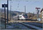 The TGV 6467 from Paris (dp  6:26) to St-Gervais-les Bains-Le Fayet (arr. 12:01) with the Duplex Réseau Rame N° 609 in St-Pierre-en Faucigny. 

12.02.2022