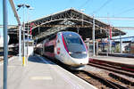 TGV Lyria ready for departure at Lausanne.