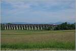 A SNCF inOui TGV on the way to Mulhouse by Dannemaie on the 490 meter long Viaduct de Dannemarie (bulid 1860-1862)     19.05.2022