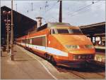 TGV in the Lyon Perrache Station. 
09.04.1982