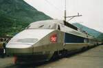 TGV 113 was guest at the SBB depot in Brig during an exhibition on a rainy 20 May 2006, part of the celebreties of the anniversary of the Simplon Tunnel.