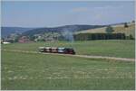 30 ANS CONI'FER /30 YEARS CONI'FER - The E 3/3 N° 5  Tigerli  with his first train servied from Les Hôpitaux-Neufs to Fontaine Ronde by Le Touillon. 

15.07.2023