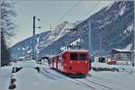 The Beh 4/4 N° 45 with his Bt in the Chamonix M-C Station.