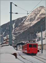 The Beh 4/4 N° 45 with his Bt the  Mer de Glace  Chamonix Station.