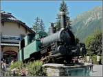 Steam locomotive of the Mer de Glace railway pictured at Chamonix Mont Blanc on August 3rd, 2008.