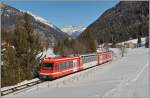 A SNCF TER on the way to Chamonix near Vallorcine.