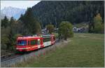 The SNCF Z 850 055 (94 87 0001 859-1 F-SNCF) on the way to Vallorcine between Le Bluet and Vallorcine.