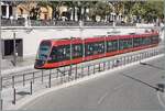 The Port Lympia tram stop, the terminus for lines 2 and 3, which run to the airport and Saint-Isidore respectively. Pictured is an Alstom Citadis 405 tram.

September 17, 2026
