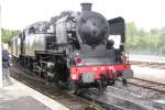 141 TD 740 pushes a steam shuttle toward Provins out of Longueville on 18 September 2011.