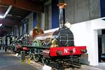 No.6 L'AIGLE (Eagle), one of a class of nine,  stands in the Cité du Train in Mulhouse on 30 May 2019. She was build in 1846 by Robert Stephenson for the Chemins du Fer d'Avignon-Marseille, that opened between 1847-1849 in sections. After AM was taken over by PLM, AIGLE became 206 until withdrawal in 1865. 