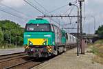 Alpha Trains 5001615 hauls a cereals train through Antwerpen-Noorderdokken on 29 April 2013.