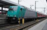 Talented? S-Bahn S-2 calls at Nürnberg Hbf on 2 May 2011 with 185 618 leading -courtesey of the massive delays of Class 442 entering revenue earning service and DB Regio had to fill in the gaps.