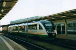 Arriva/VogtlandBahn VT-07 arrives at Plauen (Vogtland) on 26 December 2003.