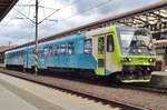 Arriva 845 104 stands at Praha hl.n. on 6 April 2017.