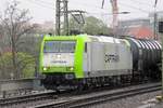 Sir rainer 185-CL-007 catches the rain at Dresden Hbf on 7 April 2017.