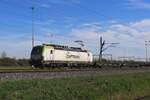Captrain 193 961 hauls a badly loaded intermodal train through Valburg on 14 March 2024.