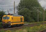 DB Bahnbau/Infrago 249 052 passes near the SEM Chemnitz-Hilbersdorf on 22 August 2026 on the through tracks to/from Dresden.
