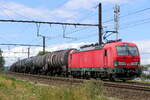 The DB Cargo 193 337 with a tank train from the port of Antwerp to Germany. Siemens Vectron MS build in 2018 with construction N� 22417. Line 27A at Antwerp Airport. 27-07-2026