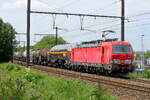 The DB Cargo 193 373 with a tank train on route from the port of Antwerp to Germany. Siemens Vectron MS build in 2019 with construction N� 22672. Line 27A at Antwerp Airport. 15-06-2026