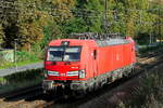 The DB Cargo 193 358 on route to the port of Antwerp. Siemens Vectron MS build in 2018 with construction N� 22481. Line 27A at Antwerp Airport. 02-10-2026