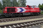 EmslandBahn-5, a former HGK Class 700, stands at Bad Bentheim on 20 September 2016.