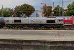 On 16 september 2023 Rheincargo/HGK DE 672 passes through Ulm Hbf.