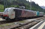 Lokomotion 189 901 stands at Brennero on 4 June 2015.