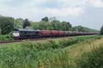 On 23 July 2016 HGK/RheinCargo DE 683 hauls a coal train through Dordrecht-Zuid.