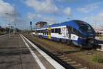 NbE SA139-018 quits Berlin-Lichtenberg on 17 September 2022 with a regional train from Szczecin Glowny.