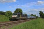 NIAG 189 288 hauls a VTG coal train through Kaarst-Broicherseite on 8 May 2025.