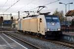 On 30 March 2017 RTB/Railpool 186 292 runs round at Blerick.