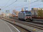 Solo ride for Railpool/RFO 193 114 through Nijmegen on 17 December 2023.