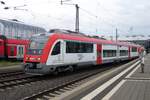 VIAS VT 108 quits Darmstadt Hbf on 30 May 2014.