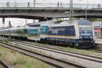 ALEX 223 081 enters Regensburg with a fast train from Praha/Hof via Schwandorf on 27 May 2022.