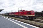 Lipsia 112 481 has arrived at N�rdlingen on 26 May 2022 with an extra train.