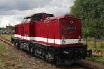 On the connecting track of the S�chsisches Eisenbahnmuseum Chemnitz-Hilbersdorf, adjacent to the main line to/from Dresden, the SEM each year hold a loco parade on the Saturday of their Heizhausfest.