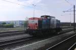 Nordbayerische Eisenbahn NbE 203 160 passes Boxtel on 3 May 2013.