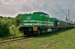 EIB 20 stands at the Bw Weimar with am extra train on 30 May 2010.