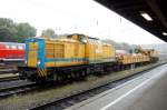 203 303-3 and maintenance train at Ulm, May 17th, 2008.