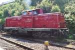 VEB V 100 2299 rests at Neustadt (Weinstrasse)on 31 May 2014. The loco stands in the museum adjacent Platform 5 so this photo is shot legally.