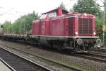 Railway engineering train with 211 095 in Hamburg-Harburg on 25 September 2014.