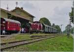 The 211 041-9 (92 80 1211 041-9 D-NeSA) with his morning train from Weizen is arriving in the Zollhaus Blumberg Station.