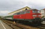 Rabbit with Czech s: 218 460 with CD-stock at Schwandorf on 31 May 2009.