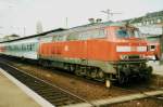 On 2 October 2002 DB 218 367 stands at Koblenz Hbf 