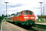 DB 218 167 stood on 24 May 2002 in Friedrichshafen.