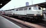 218 418-2 with 515 at Augsburg, June 25th, 1982.