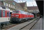 The  DB 218 423-2 and 218 421-6 in Lindau Main Station.

24.09.2018